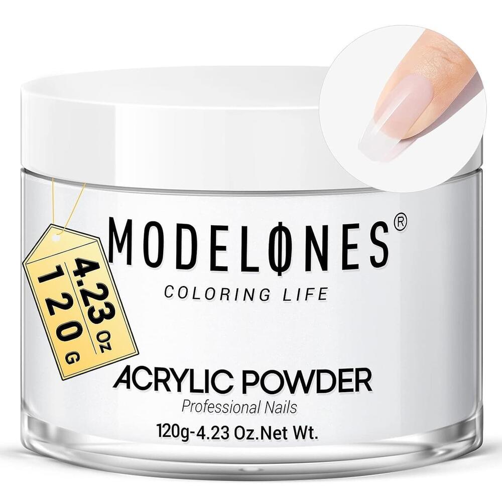 MODELONES Professional Clear Acrylic Powder Transparent CLEAR ACRYLIC